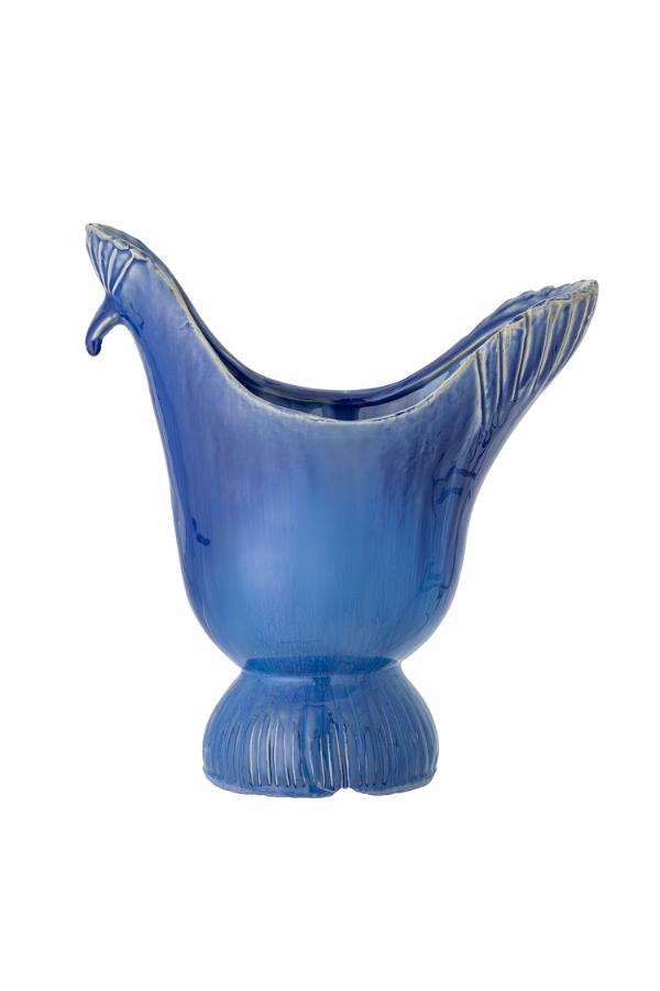 Creative Collection Wylie Vase, Blue, Stoneware