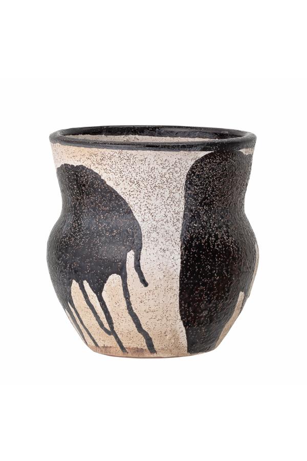Bloomingville Nala Flowerpot, Black, Terracotta