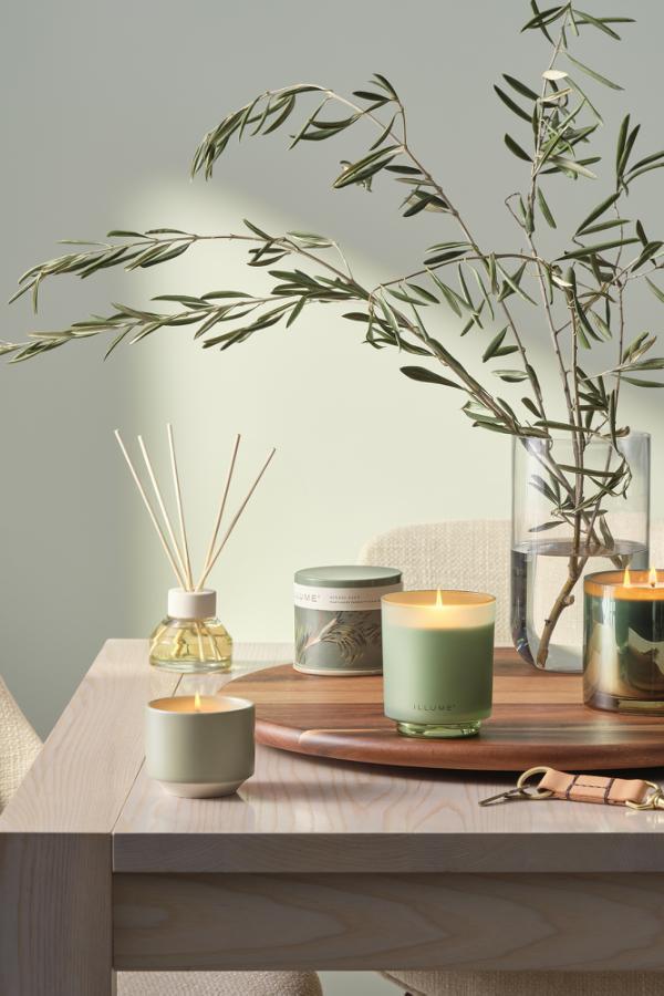 Illume Hinoki Sage Scent Diffuser, Green,