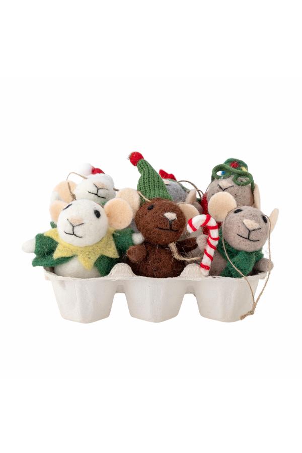 Bloomingville Peo Ornament, Green, Wool