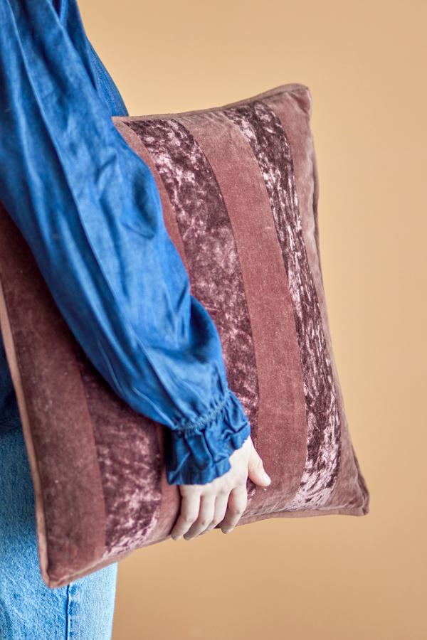 Bloomingville Kosar Cushion, Brown, Cotton