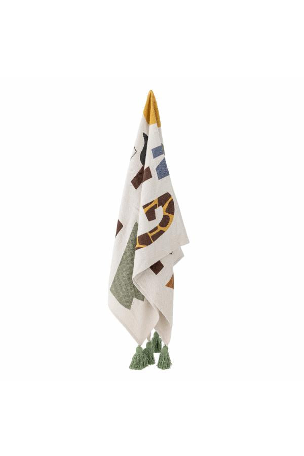 Bloomingville Mini Memmo Throw, Multi, Recycled Cotton