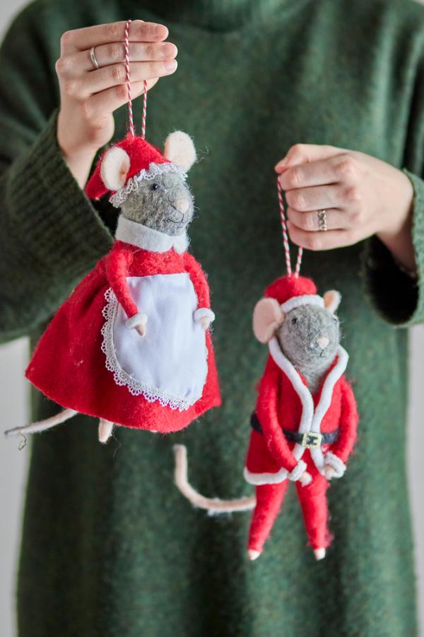 Bloomingville Peo Ornament, Red, Wool