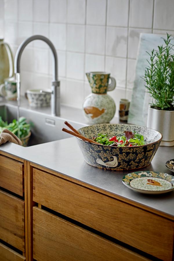 Bloomingville Hezha Bowl, Blue, Stoneware