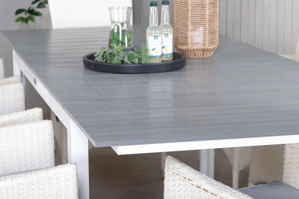 Venture Design Levels & Padova Matbord 160x100x75 + Reclinerstolar Vit