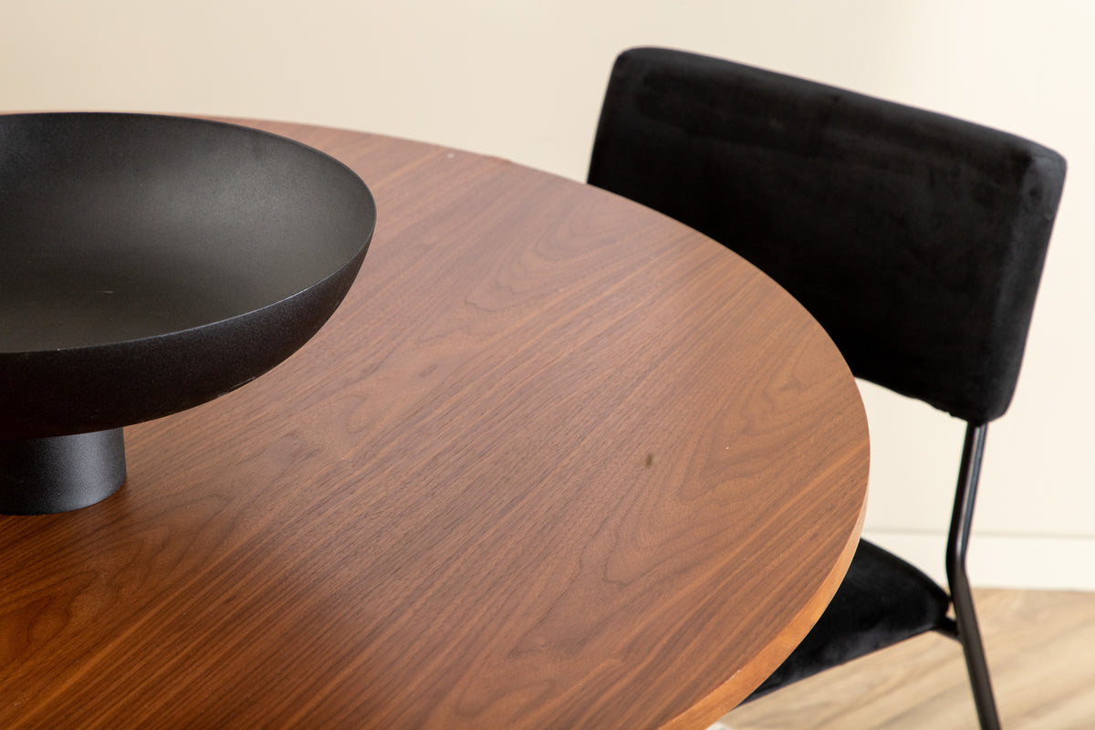 Venture Design Kenth & Bianca Matstolar Svart + Matbord ⌀110