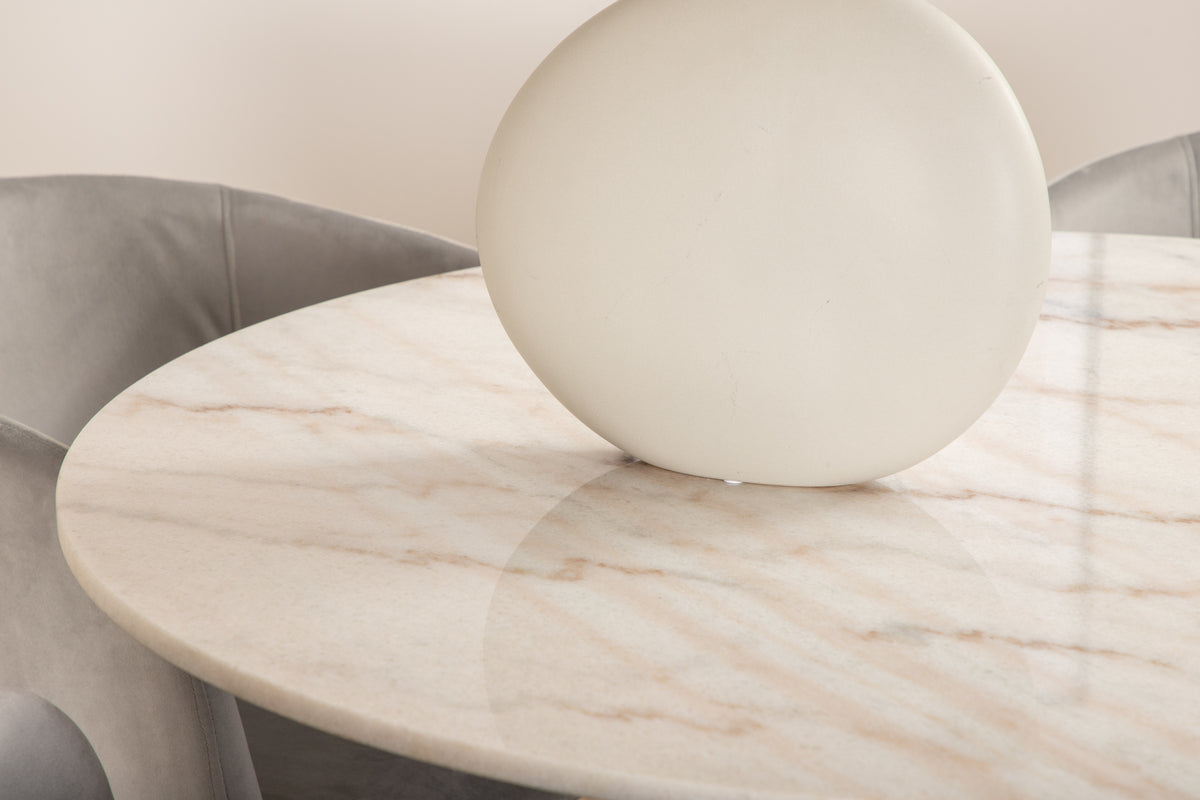 Venture Design Berit & Estelle Matstolar Grå + Matbord ⌀106