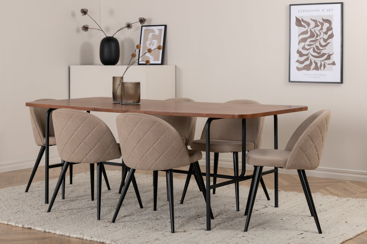 Venture Design Uno, Velvet Rektangulära Matgrupper