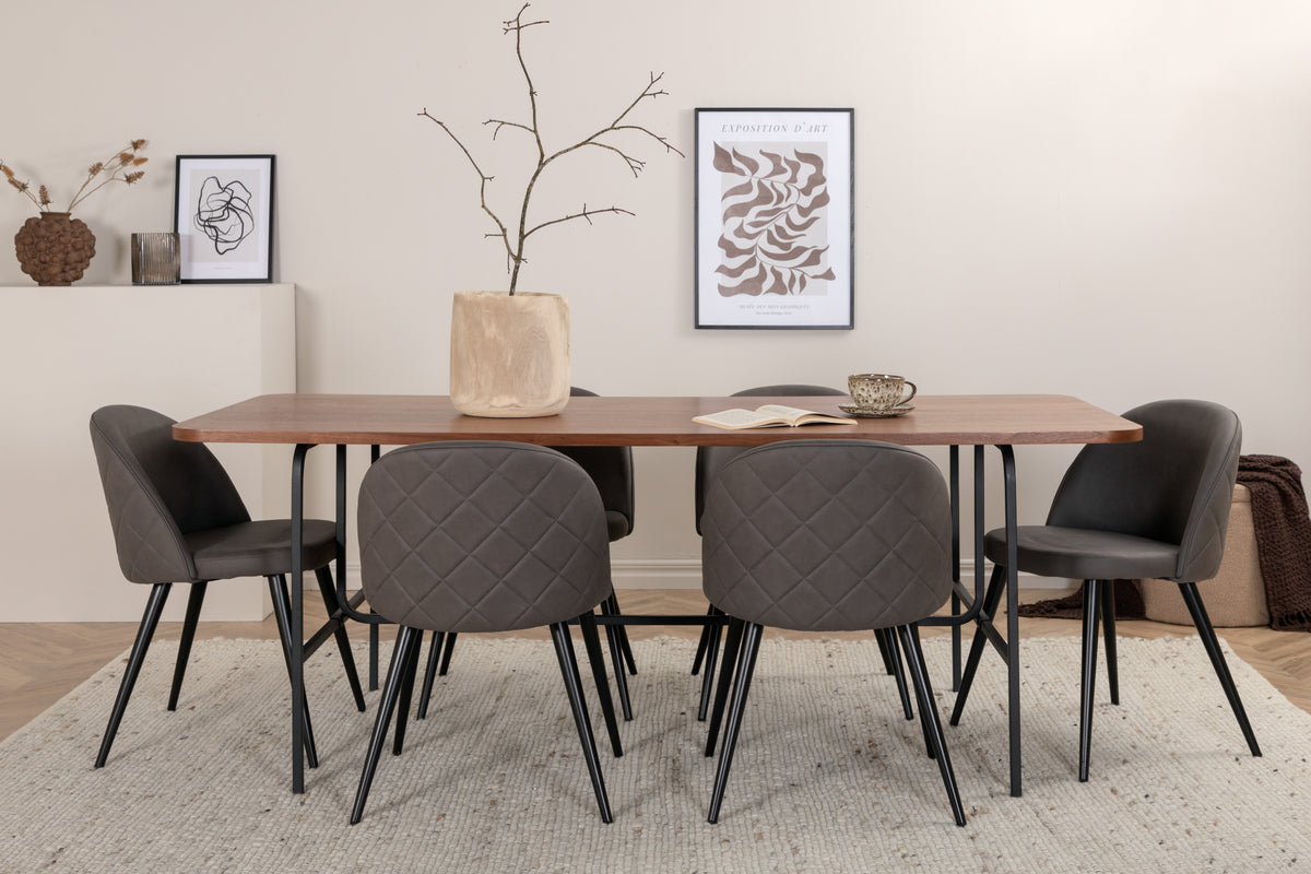Venture Design Uno, Velvet Rektangulära Matgrupper