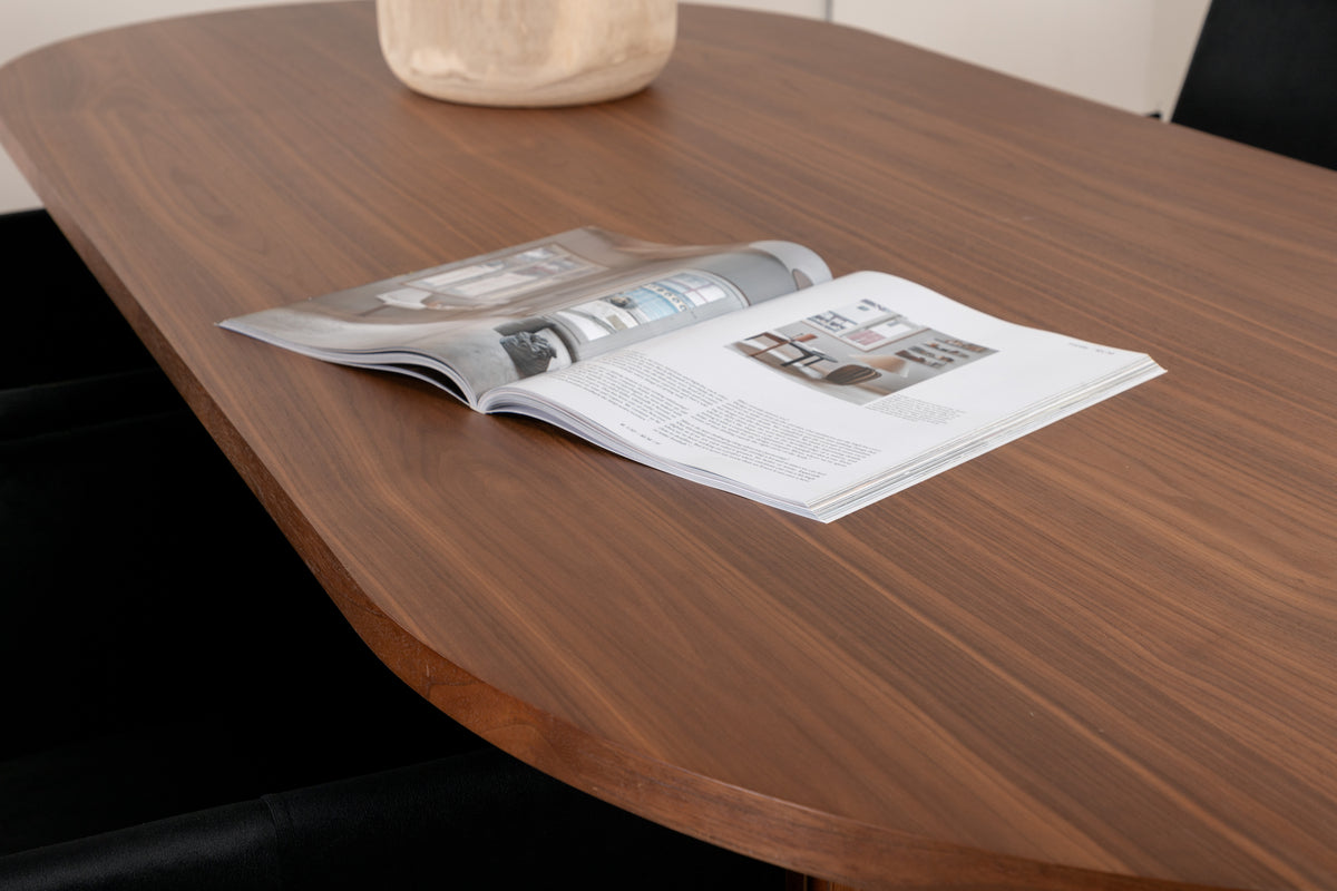 Venture Design Petra & Bianca Matstolar Svart + Matbord 90x200