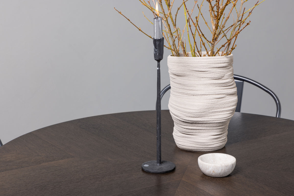 Venture Design Tempe & Copenhagen Matstolar 2-pack Valnöt + Runda Matbord ⌀115 Mocka