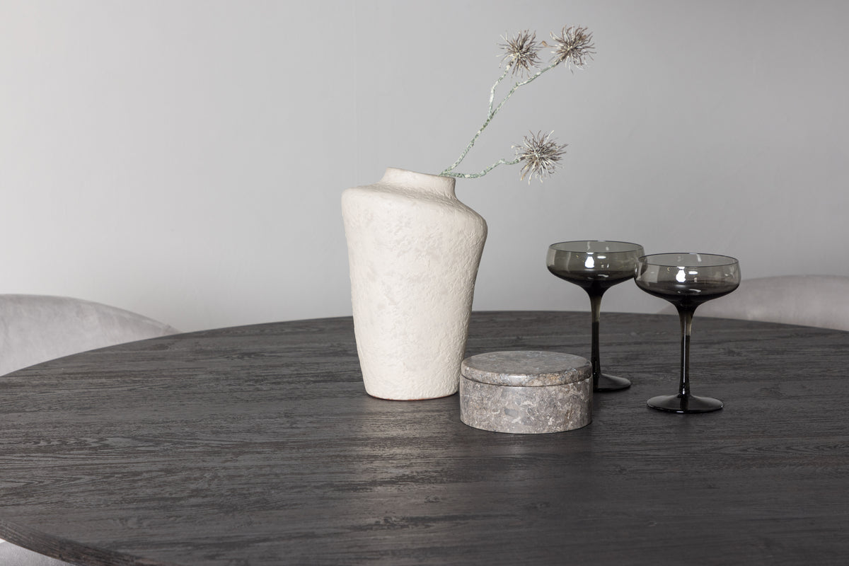 Venture Design Lanzo & Evelina Runda Matbord ⌀120 Mocka + Matstolar 2-pack Grå