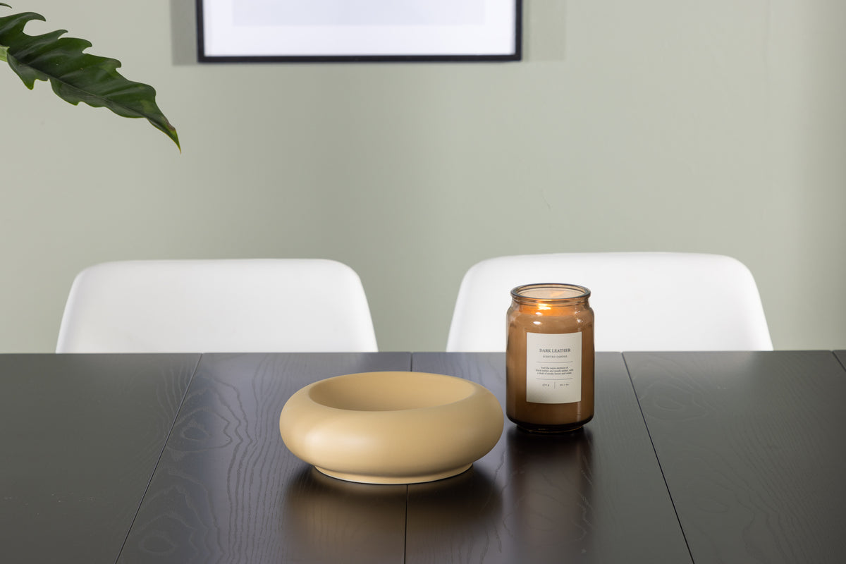 Venture Design Astrid & Night Rektangulära Matbord 200 x 90 Svart + Matstolar 2-pack Vit