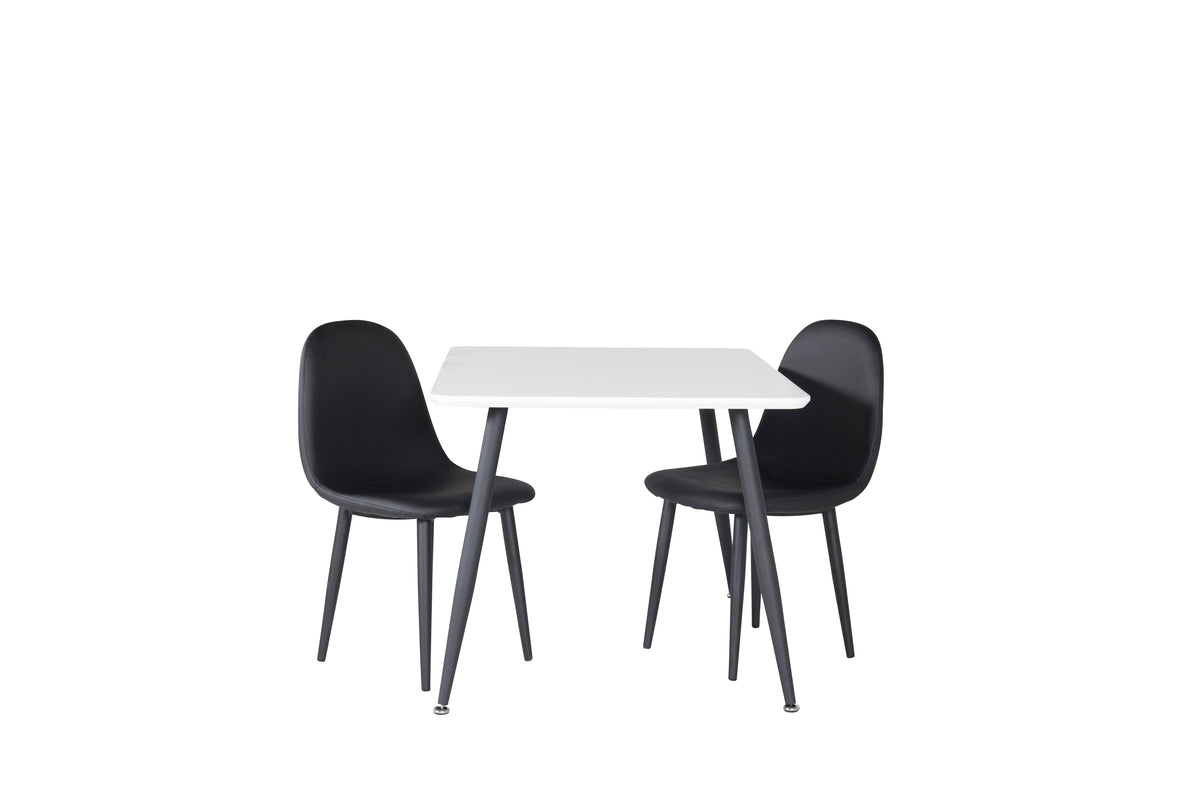 Venture Design Polar Barnstolar Svart + Barnbord 50 x 80 x 60