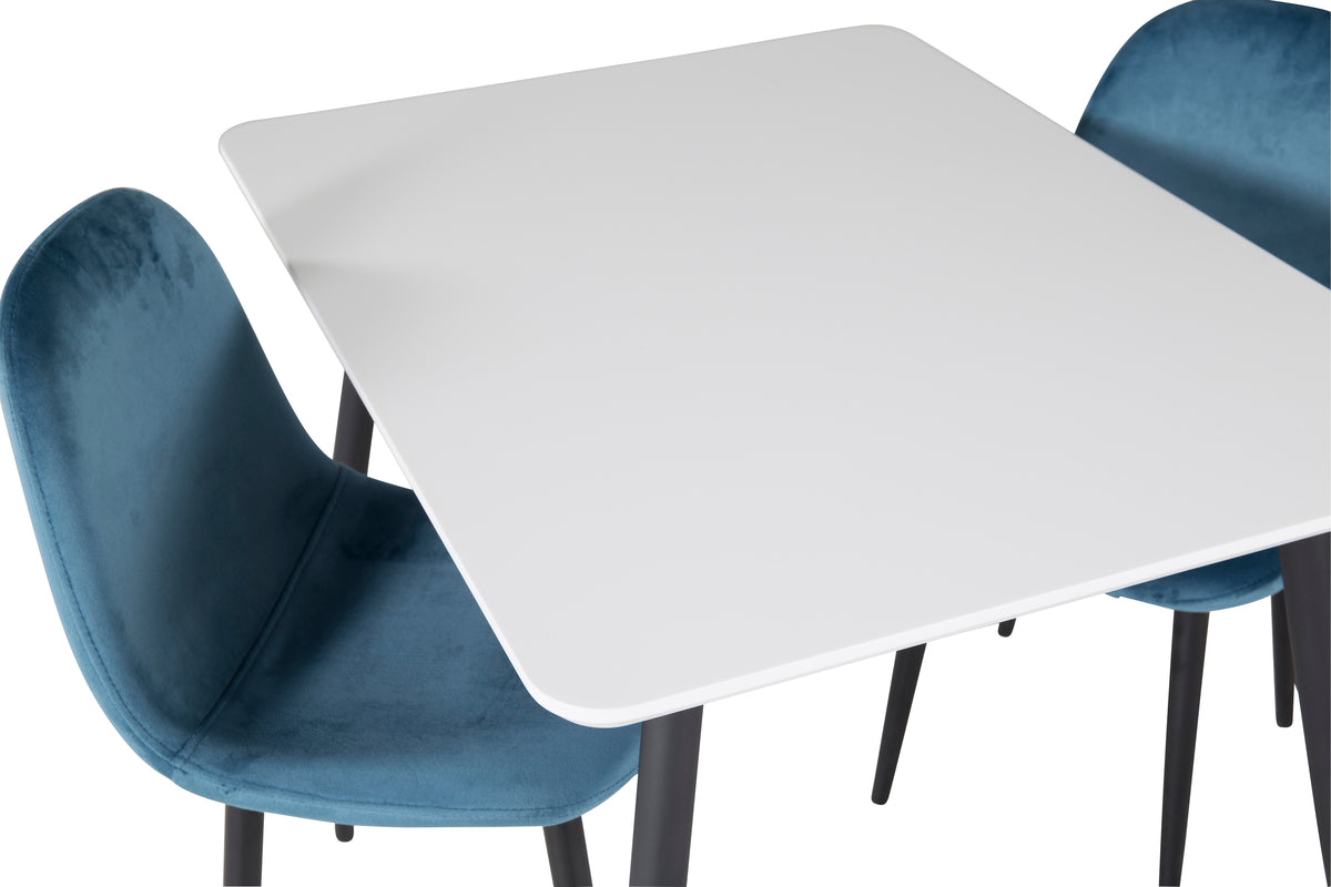 Venture Design Polar Barnstolar Blå + Barnbord 50 x 80 x 60