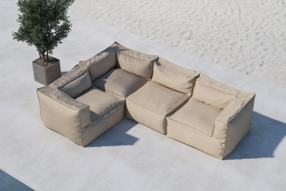 Venture Design Rambo Loungefåtöljer Beige + Loungefåtöljer Beige