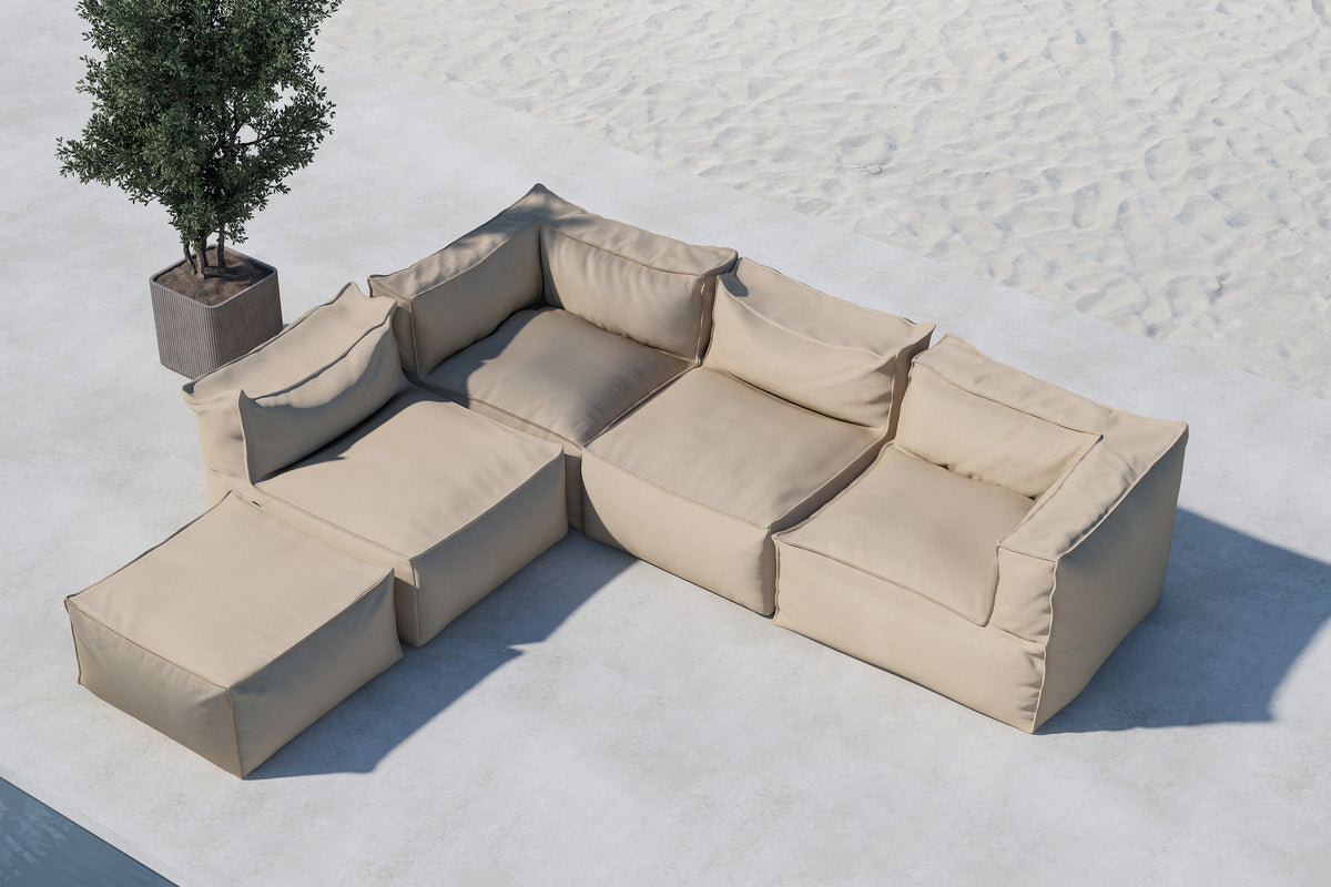 Venture Design Rambo Loungefåtöljer Beige + Loungefåtöljer Beige + Loungefåtöljer Beige