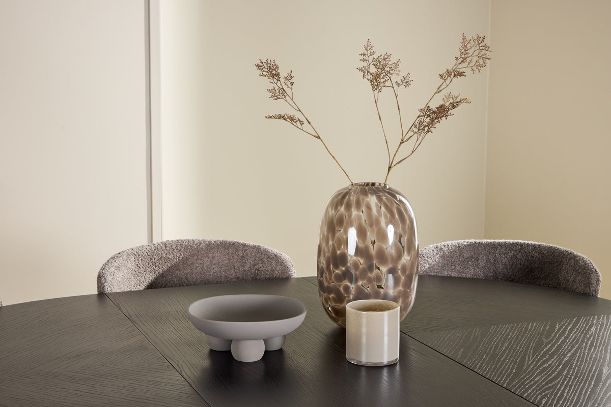 Venture Design Strada & Astoria Rektangulära Matbord ⌀120 Svart + Matstolar 2-pack Brun