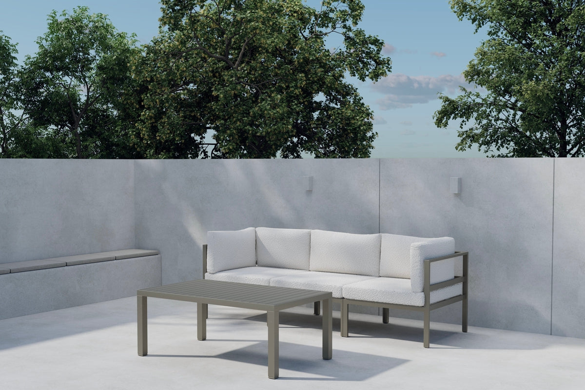 Venture Design Copacabana Soffmoduler Brun + Soffmoduler Brun + Soffbord 120 x 70 Brun