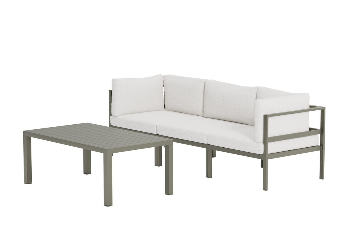Venture Design Copacabana Soffmoduler Brun + Soffmoduler Brun + Soffbord 120 x 70 Brun