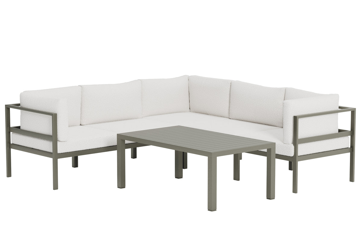 Venture Design Copacabana Soffmoduler Brun + Soffmoduler Brun + Soffbord 120 x 70 Brun