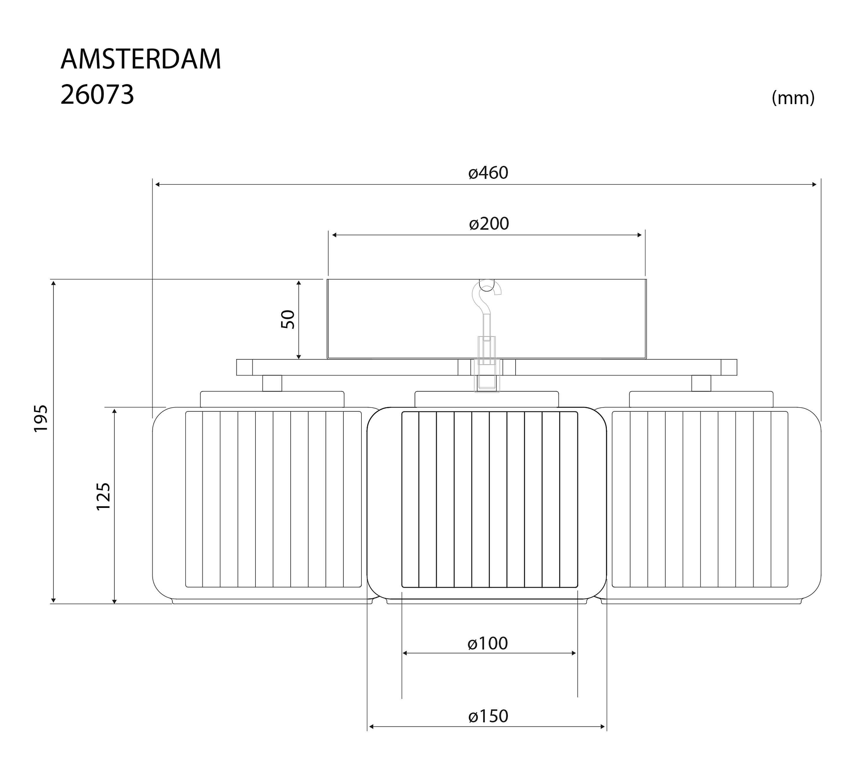 Aneta Home AMSTERDAM plafond 3:a