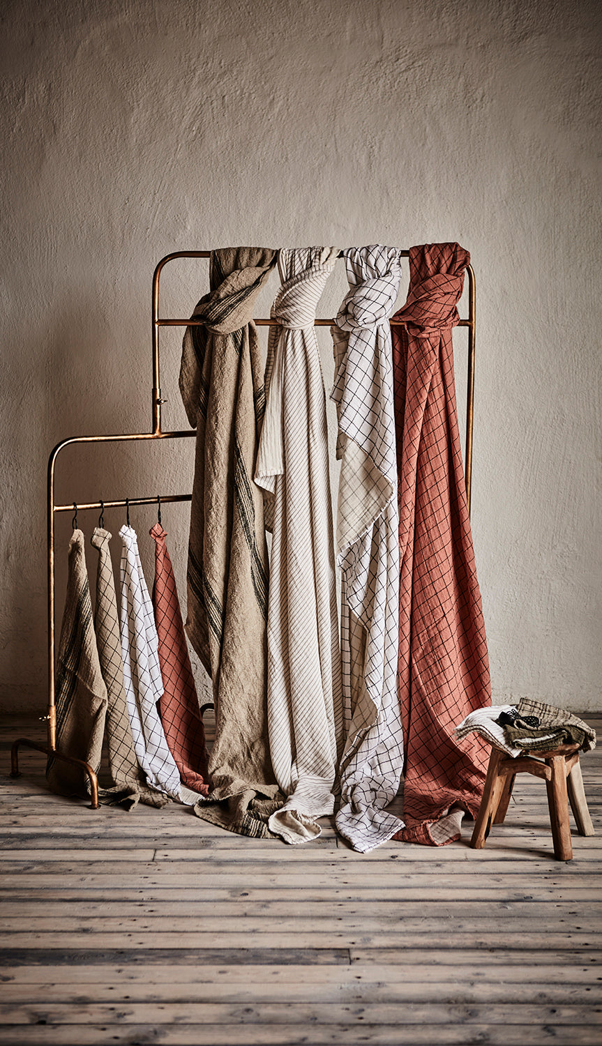 Affari of Sweden ELSA Kökshandduk, Beige/svart