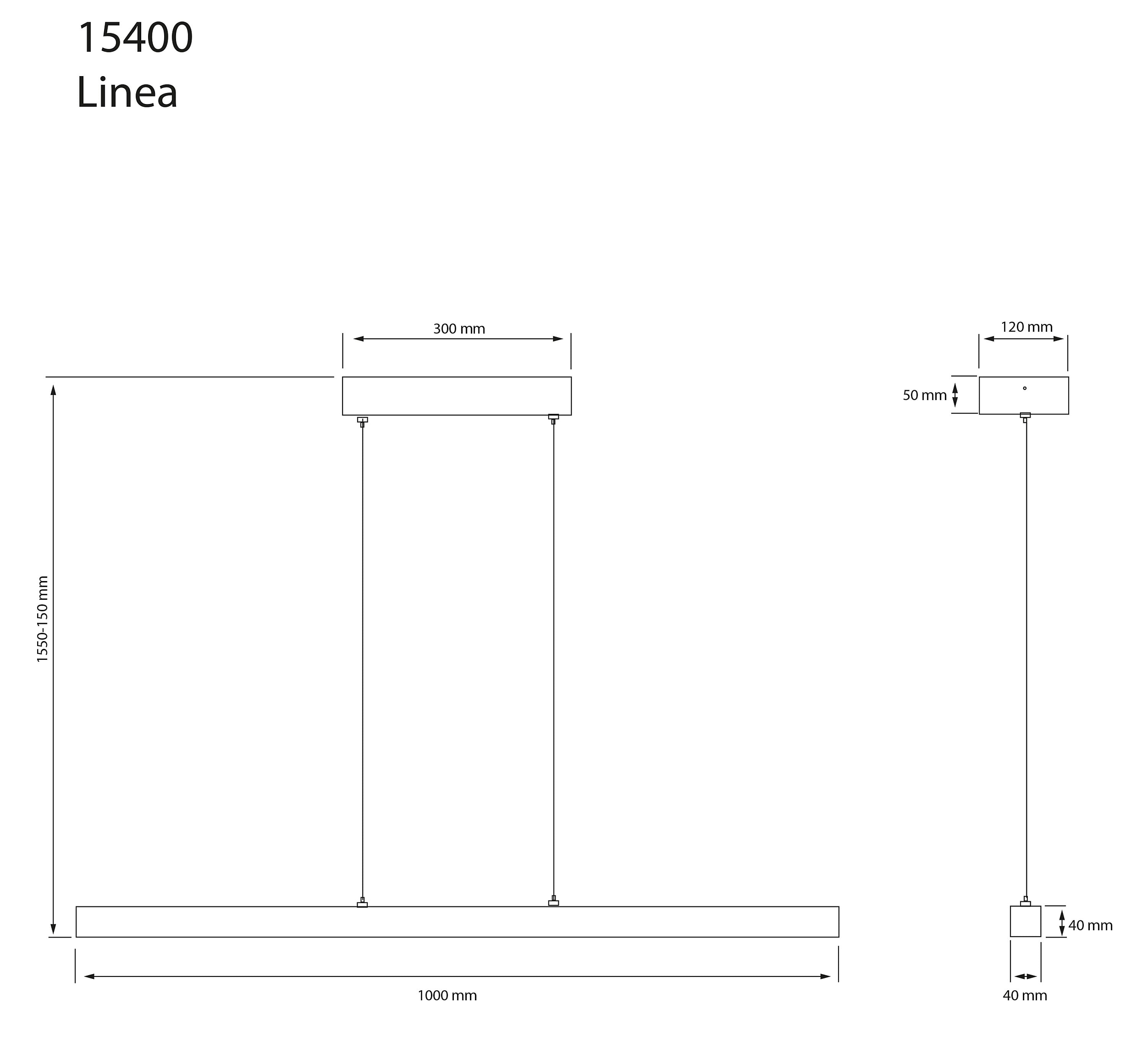 Aneta Home LINEA taklampa