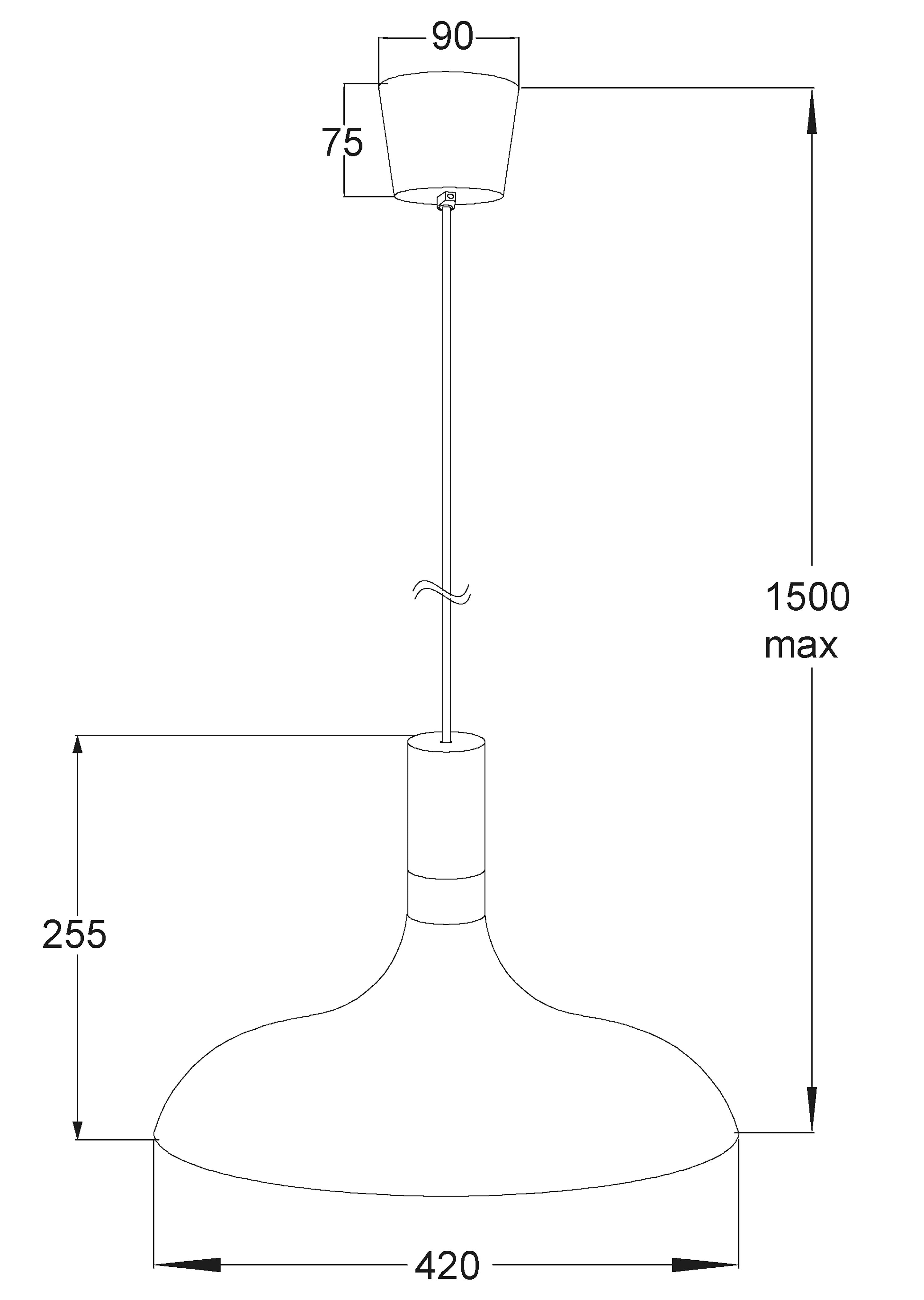 Aneta Home SENSE taklampa 42cm