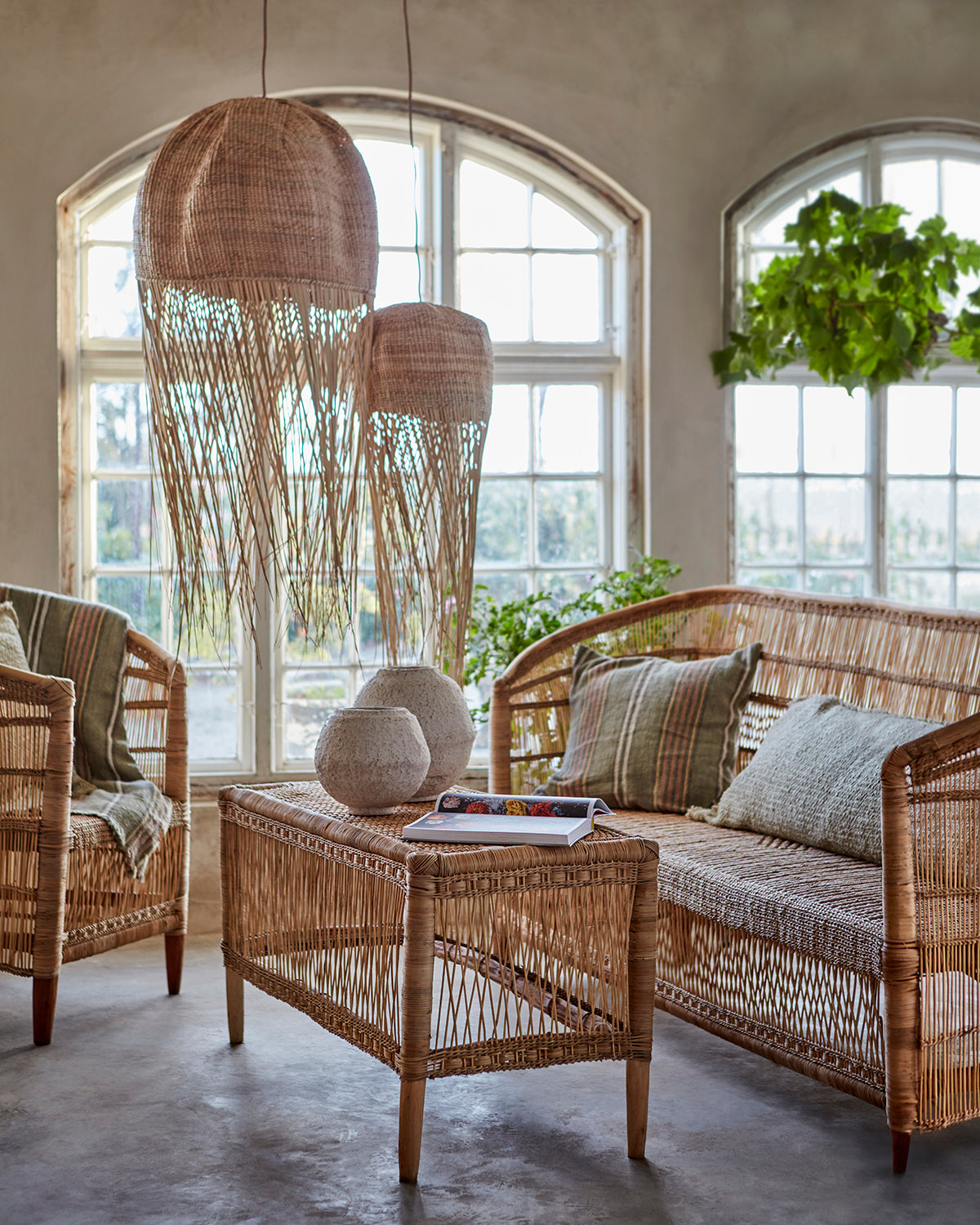 Affari of Sweden NEST Lampskärm, set om 3, Natur