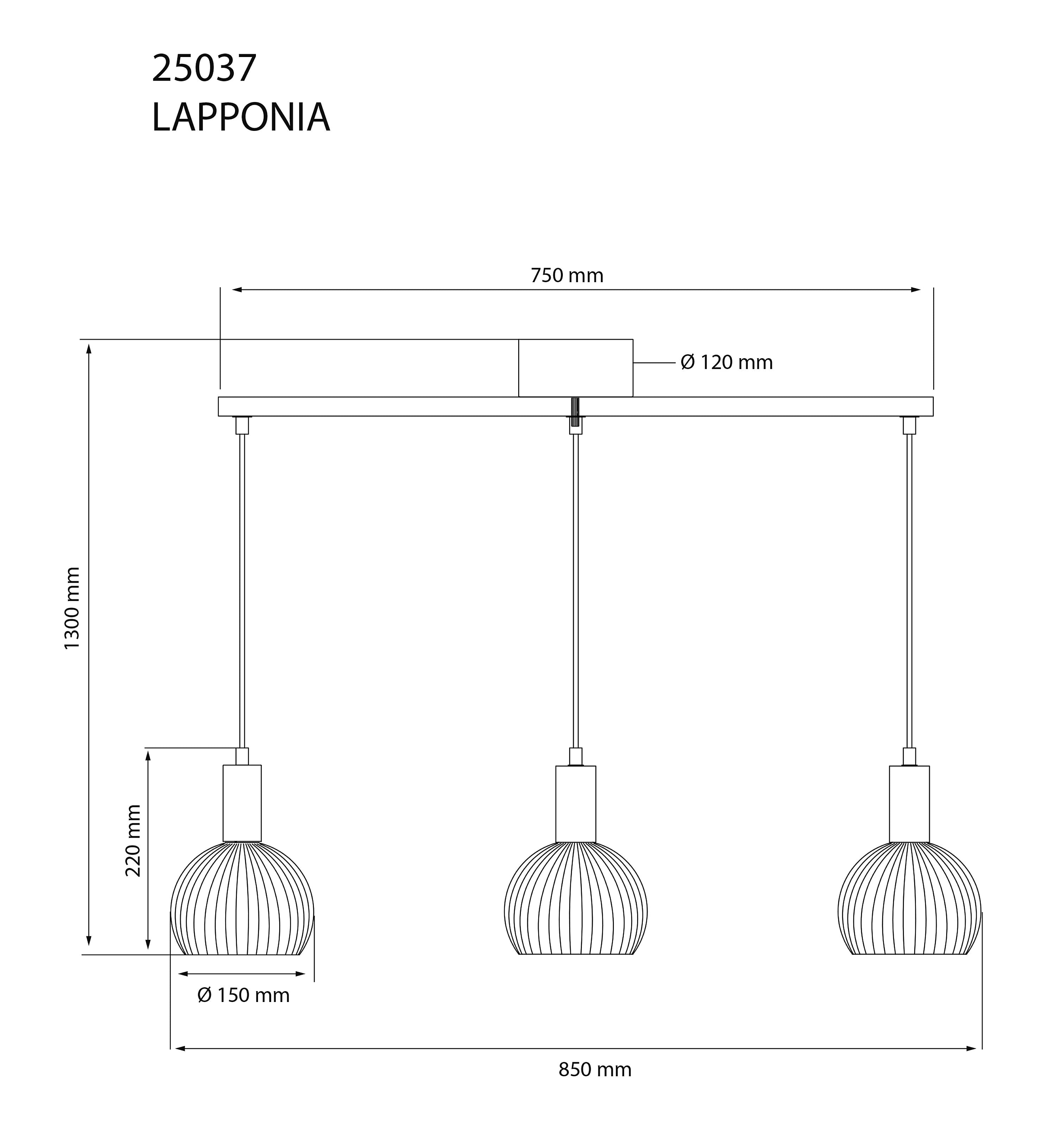 Aneta Home LAPPONIA taklampa 3:a