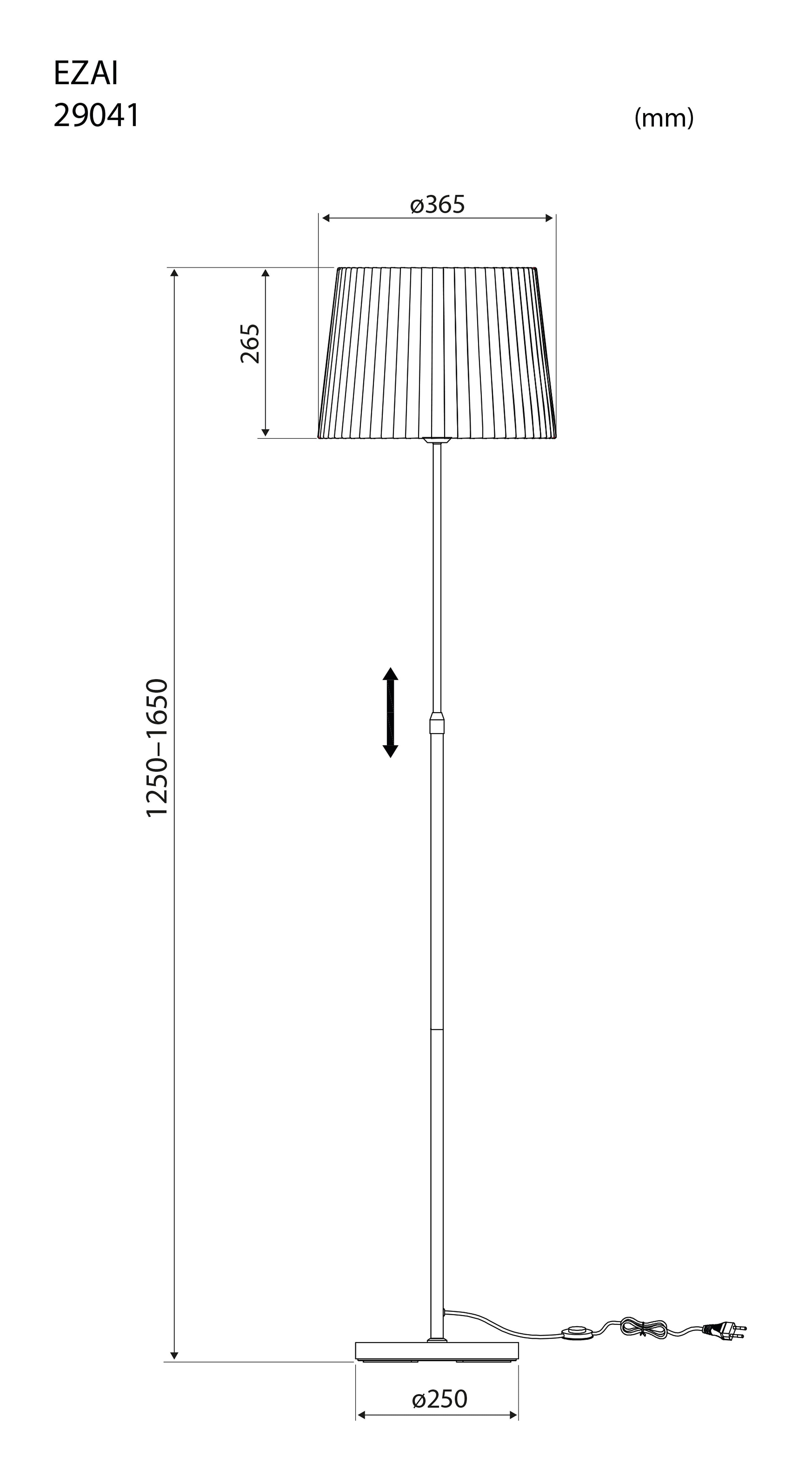 Aneta Home EZAI golvlampa