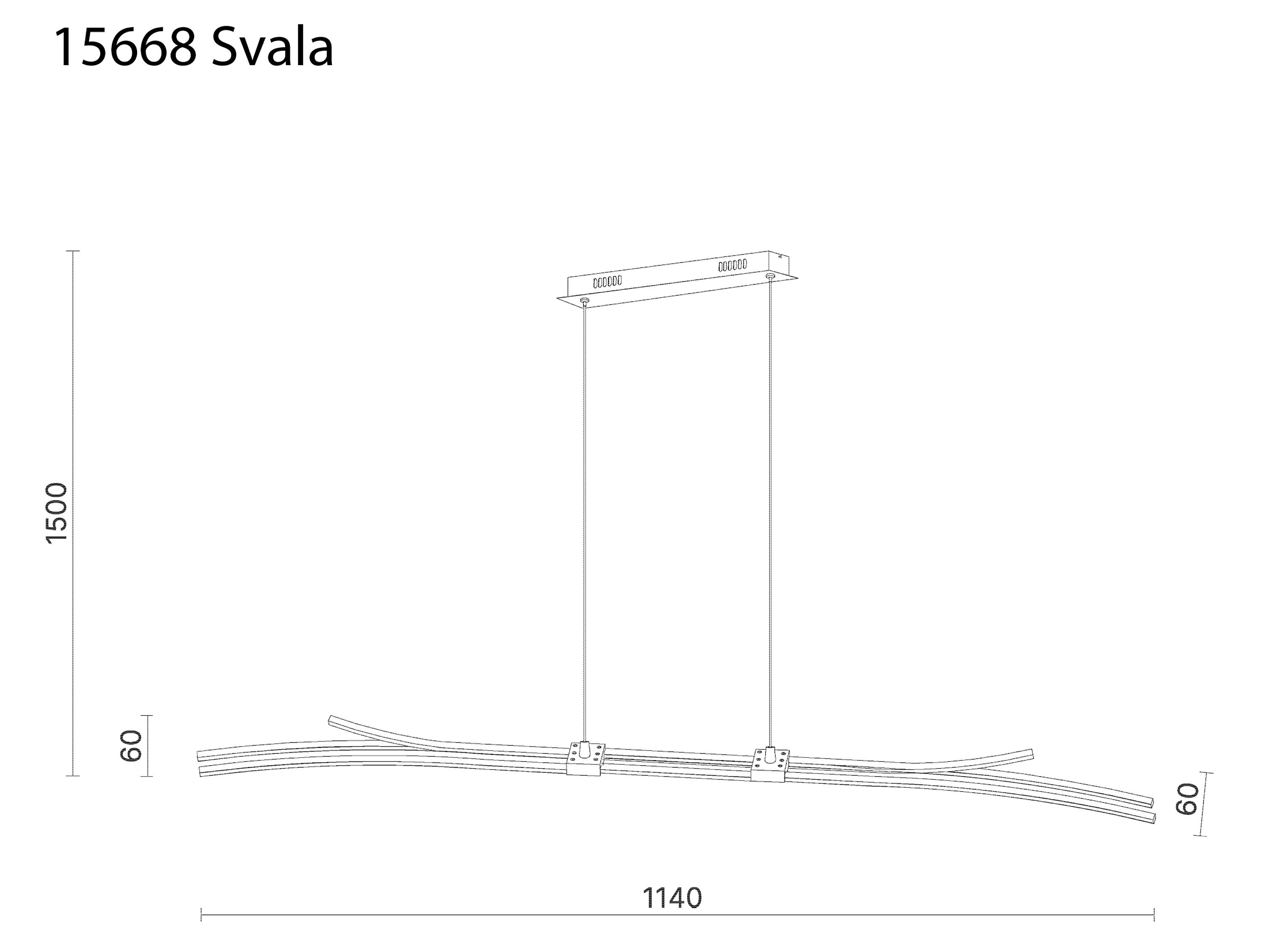 Aneta Home SVALA taklampa