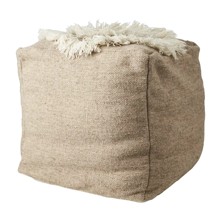 Affari of Sweden MINNA Sittpuff, Beige/elfenben