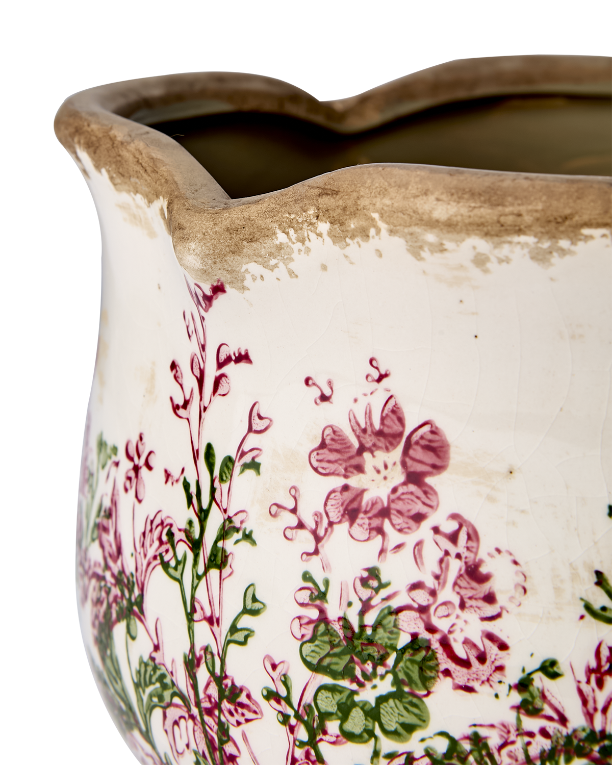 Affari of Sweden SPRING Kruka, Vit/grön/rosa