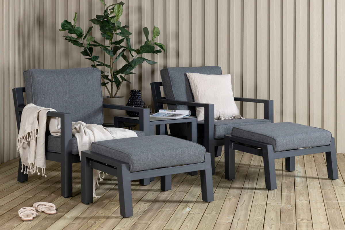 Venture Design Barcelona Lounge Set Svart