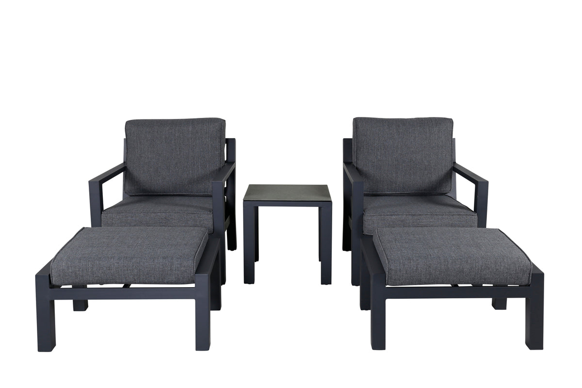Venture Design Barcelona Lounge Set Svart