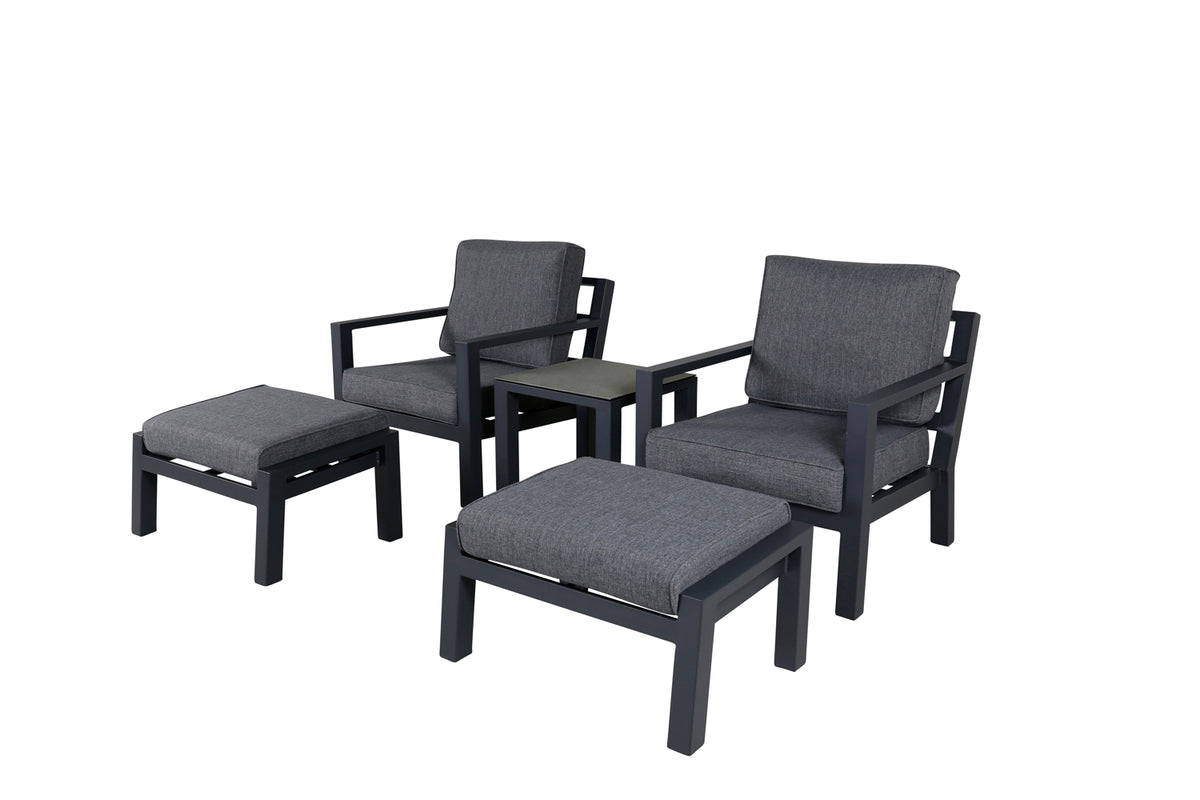 Venture Design Barcelona Lounge Set Svart