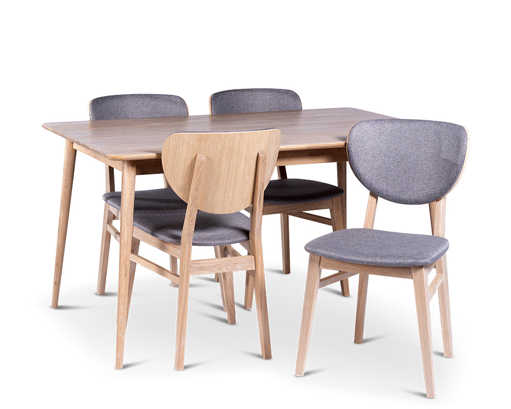 Stenexpo Odense 140x90 med 4 st. Fårö stol