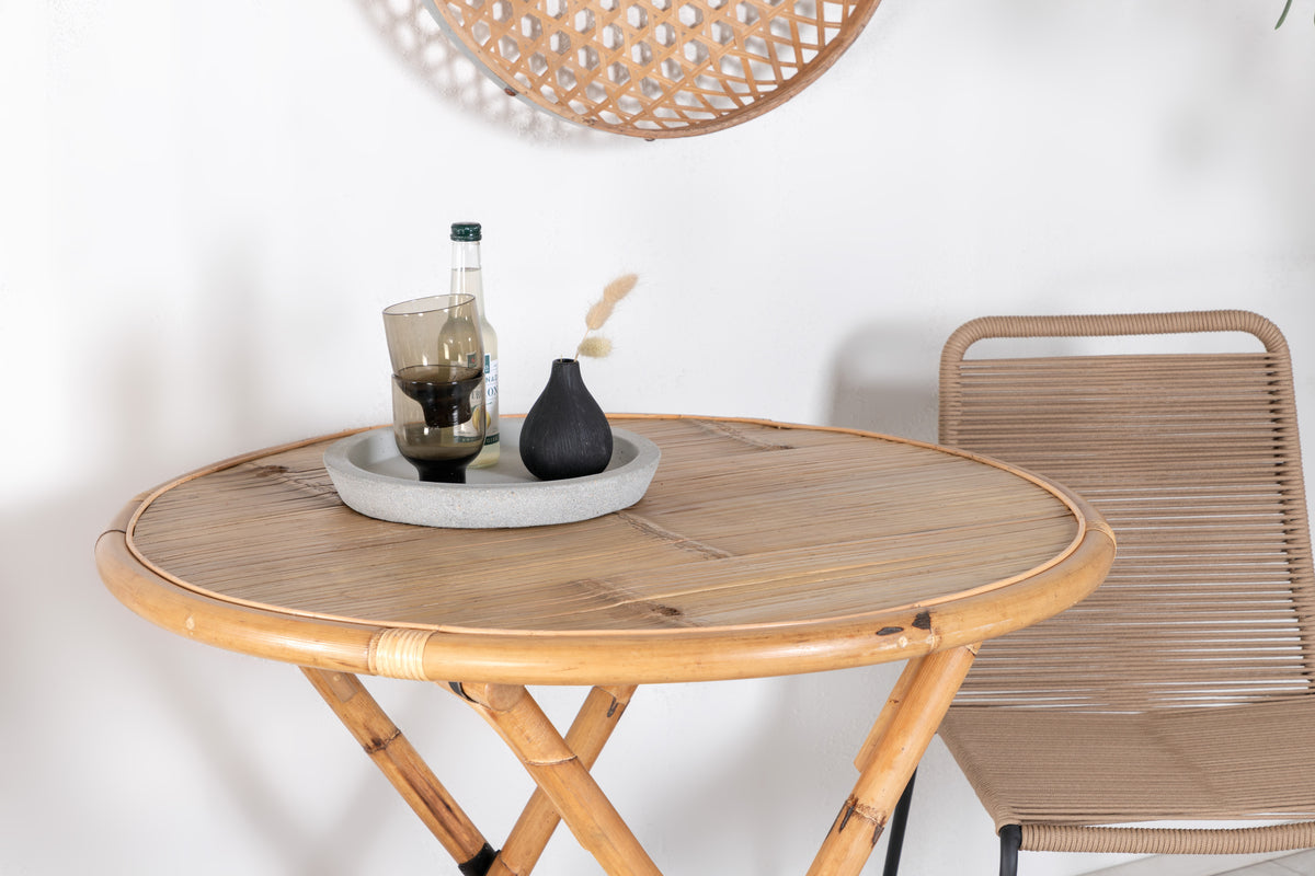 Venture Design Cane Cafebord ⌀80 Natur