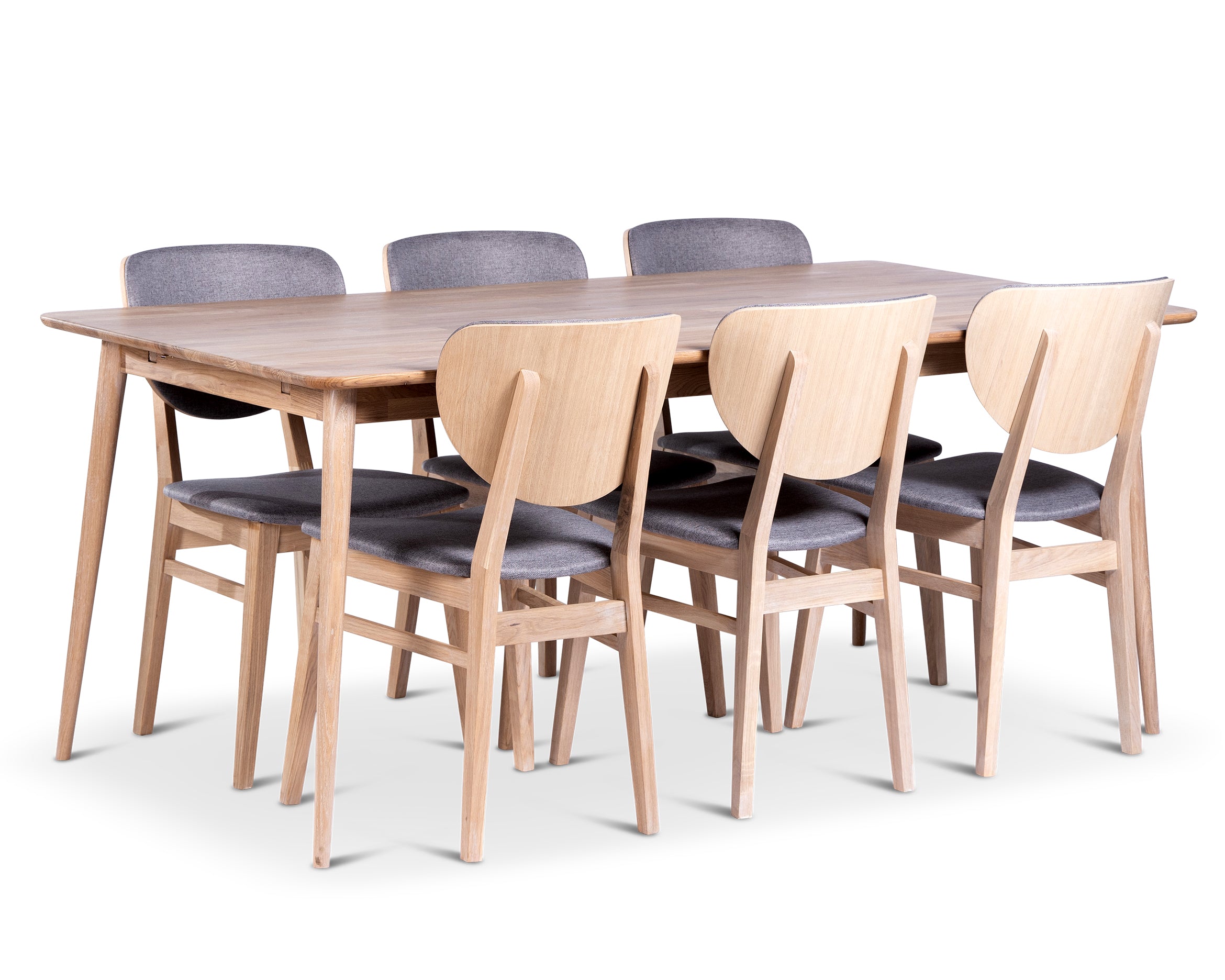 Stenexpo Odense 180x90 med 6 Fårö stolar.