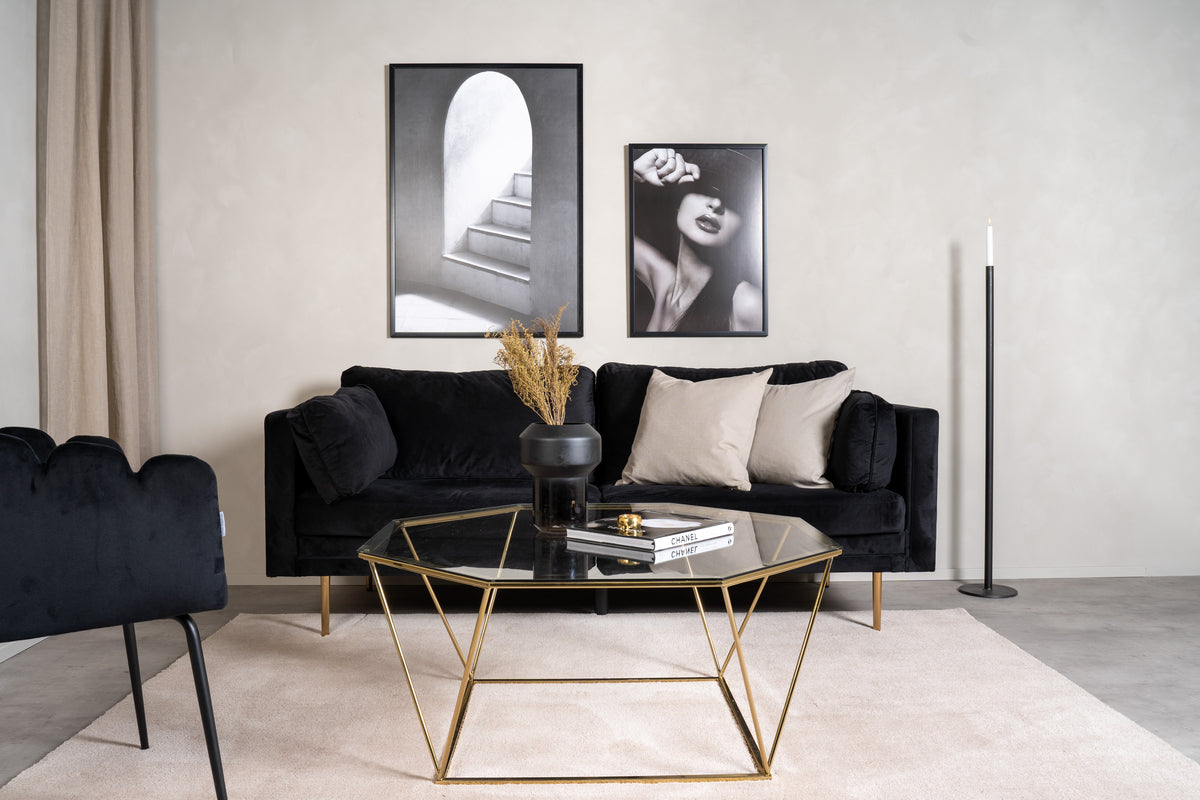 Venture Design Österlen Soffbord 100 x 100 Guld