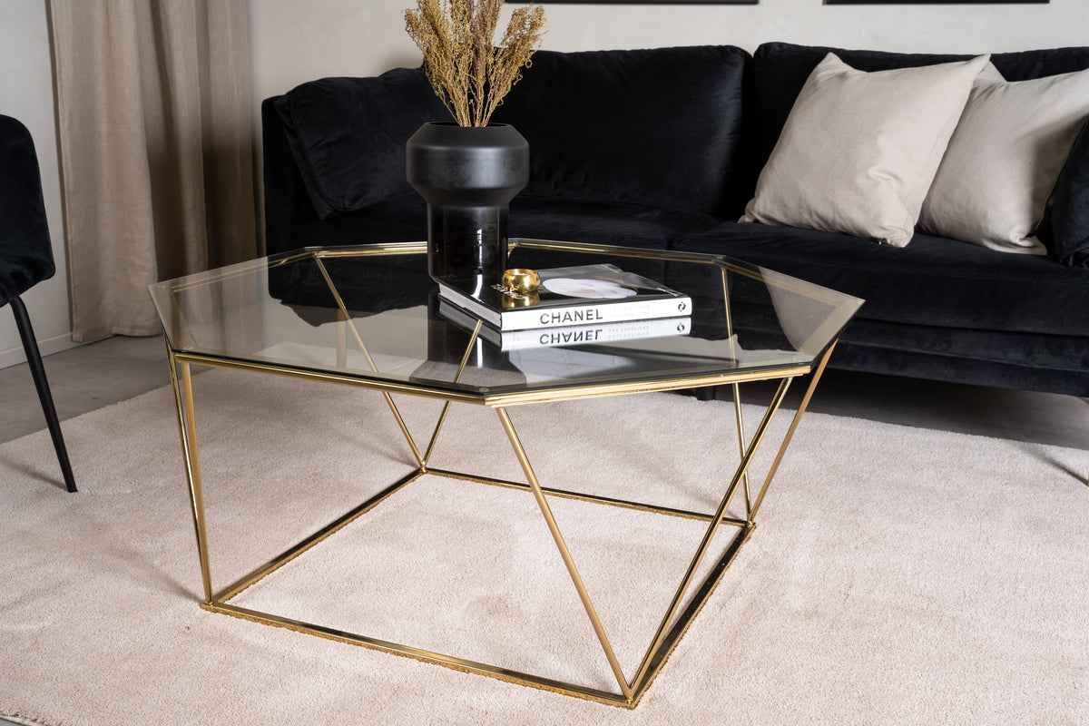 Venture Design Österlen Soffbord 100 x 100 Guld