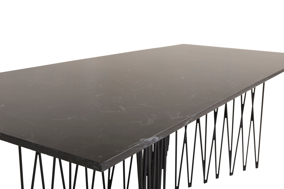Venture Design Stone Soffbord 140 x 60 Svart
