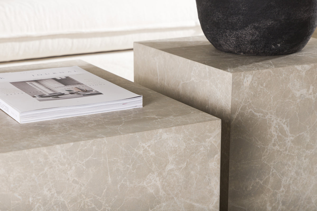 Venture Design York Soffbord 40 x 40 Beige
