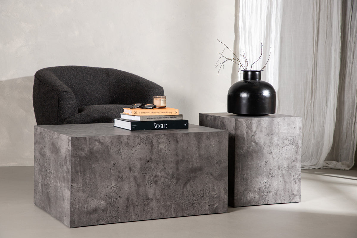 Venture Design York Soffbord 80 x 60 Mörkgrå