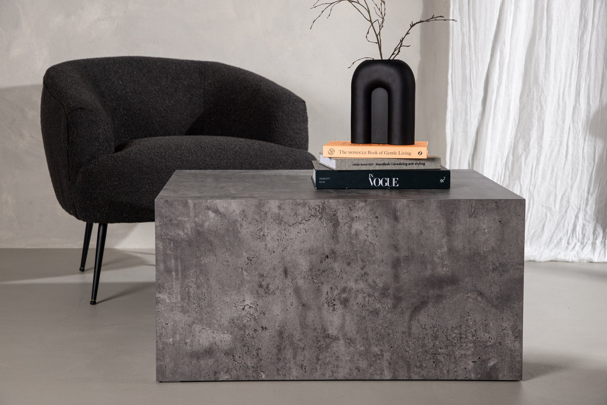 Venture Design York Soffbord 80 x 60 Mörkgrå