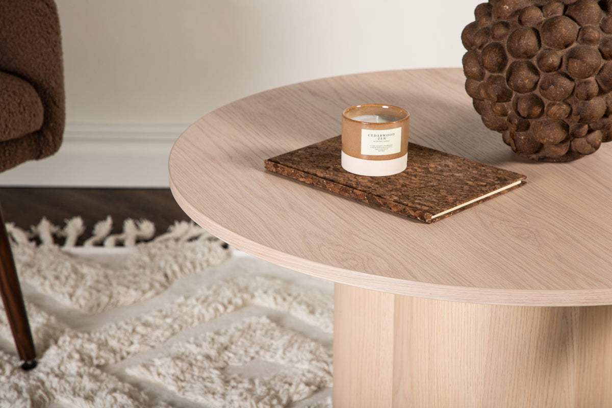 Venture Design Olivia Soffbord ⌀80 Vitputsad