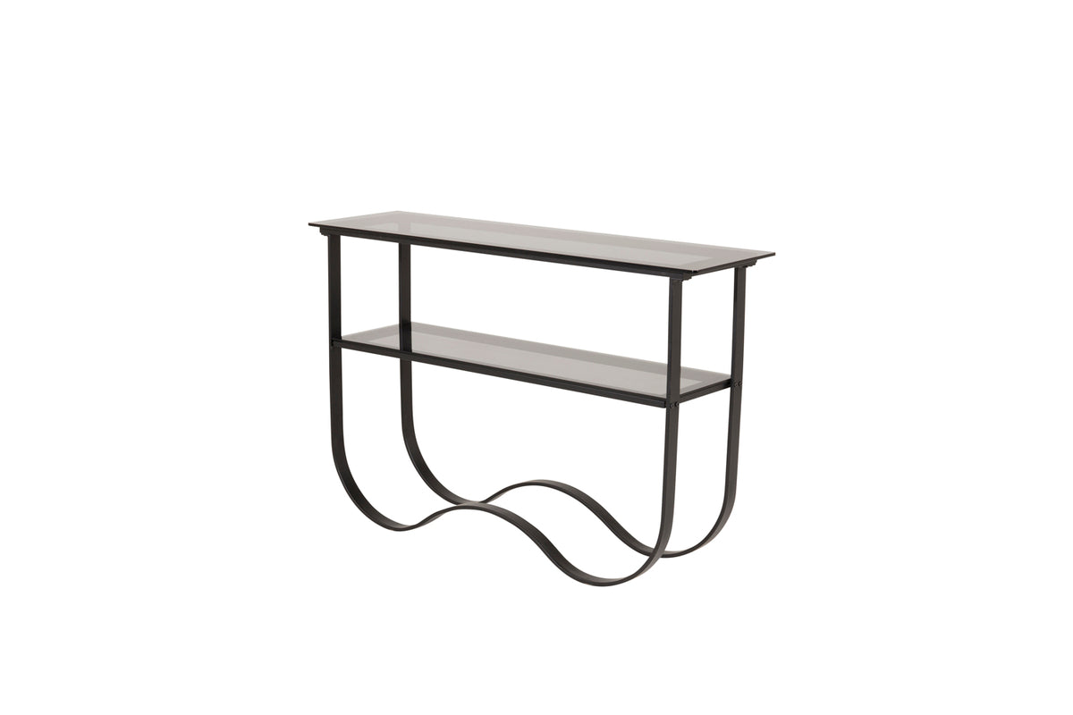 Venture Design Wavy Sidobord 117 x 34 Svart