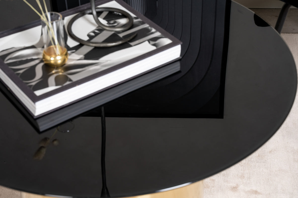 Venture Design Ystad Soffbord ⌀80 Svart